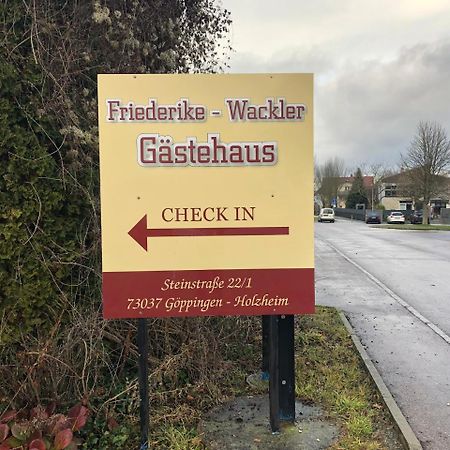 Friederike Wackler Gaestehaus Göppingen Exterior foto